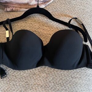 Calvin Klein Swimwear black bikini top 34D
